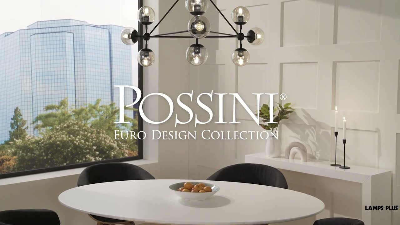 Video 1 Watch A Video About the Possini Euro Gable Black 10 Light Modern Chandelier