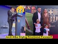 😭 Jordi Alba Crying, Emotional Farewell During Barcelona Farewell Event.