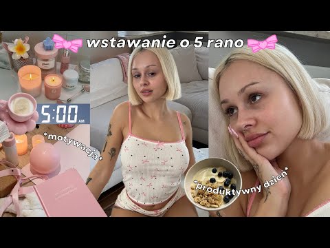 próbuje wstać o 5 rano🎀 produktywny poranek✨