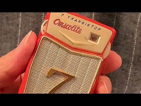 Was this REALLY made in USA?... or Japan? - Omscolite vintage transistor radio Omsco