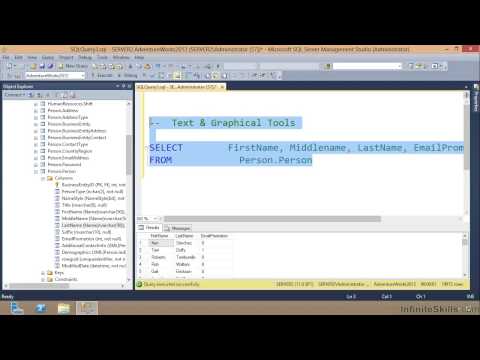 Microsoft SQL Server Exam 70-461 Tutorial | Text And Graphical Tools
