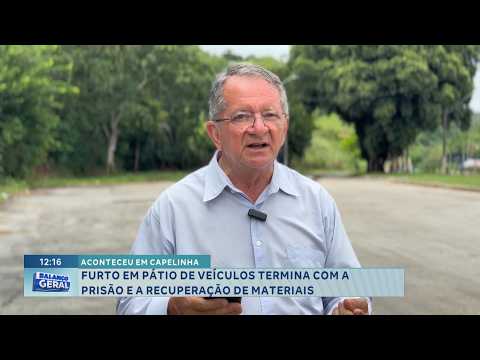 Capelinha: Furto termina com prisão e materiais recuperados.