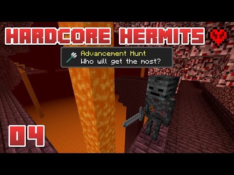 WITHER TIME? 💀 | Hardcore Hermits | 04 | Minecraft Advancement Challenge