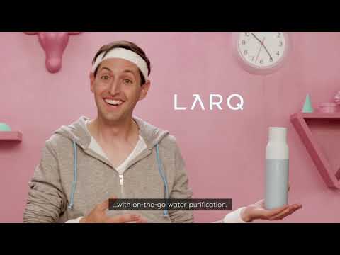 LARQ water bottle targets harmful bacteria and self-cleans using UV light