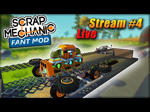ScrapMechanic Fant mod #4 Restarted🔴Building The miner & Farm! (500 Sub Goal!)