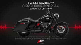 Homologované koncovky výfuku motocyklu ZARD SLIP ON MUFFLERS HOMOLOGACE E3 pro motocykl HARLEY DAVIDSON STREET GLIDE rok 2006-2016 viz popis, barva chromová/černé zakončení 