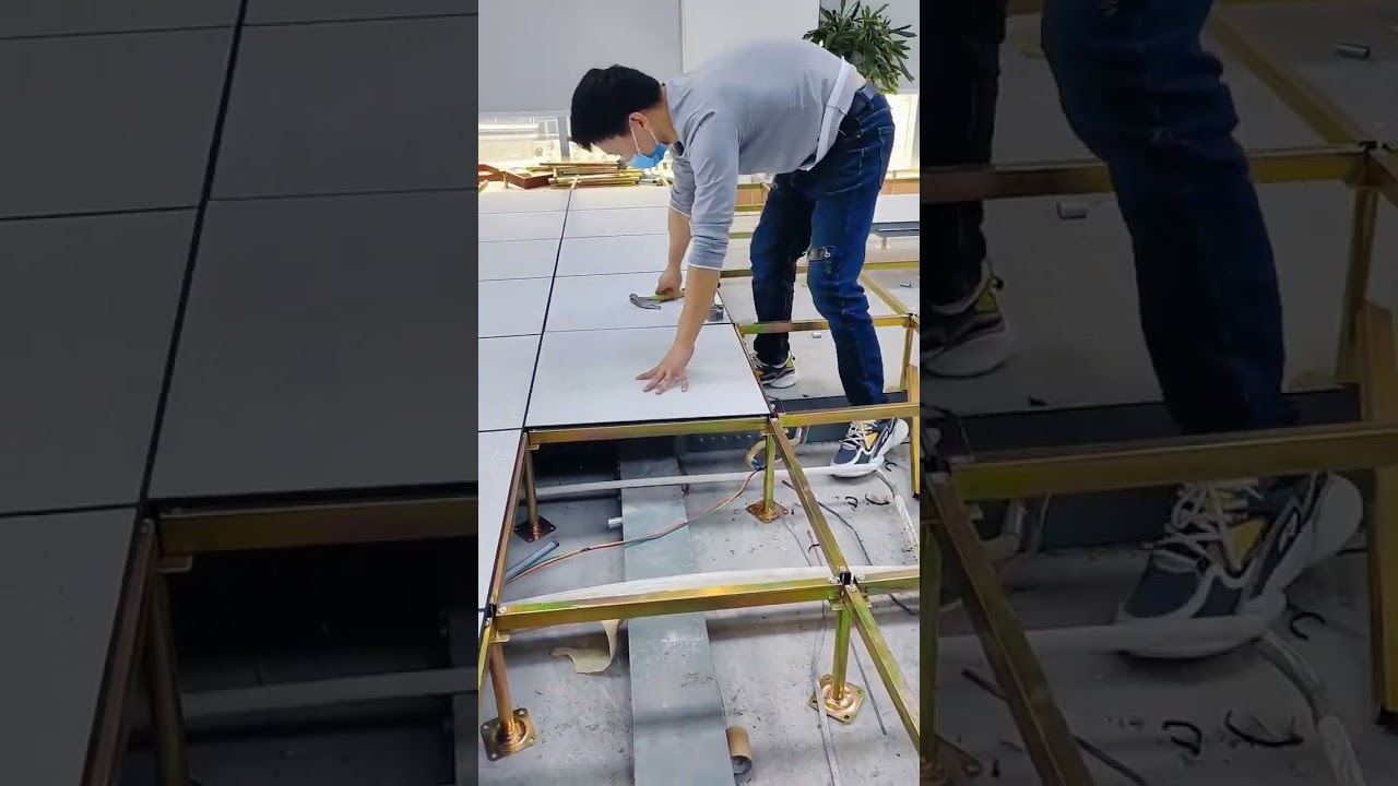 Integral trim HPL raised floor. #titanflor  #raisedfloor #antistaticflooring