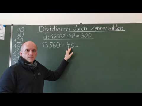 Schriftliches Dividieren durch Zehnerzahlen