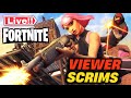 🔴FORTNITE NA EAST LIVE CUSTOMS SCRIMS WITH VIEWERS - NAE BR SQUADS