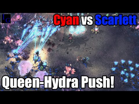 Cyan (Protoss) vs Scarlett (Zerg) | SC2 Pro Match With Commentary Professional Starcraft 2 PvZ Game