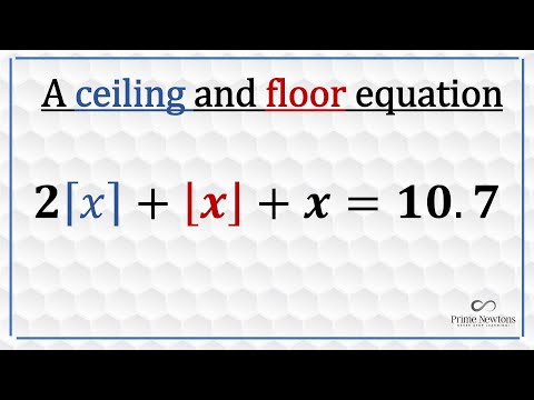 A ceiling and floor equation