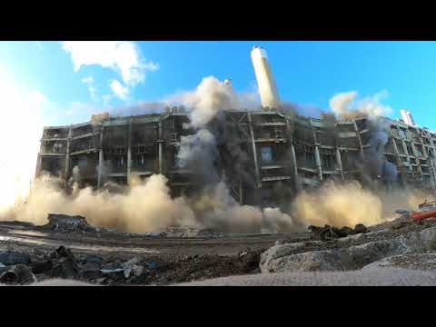 WORLD CLASS DEMOLITION IMPLOSION - FAWLEY POWER STATION