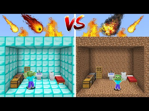 1$ UZAY GÜVENLİ SIĞINAK VS 1000$ UZAY GÜVENLİ SIĞINAK - Minecraft