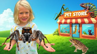JUMPING SPIDER DREAM HOUSE! JuJu Builds a spider Enclosure + Pet Store Adventure for KIDS! 🕷️