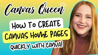 Create a Canvas Home Page Quickly with Canva