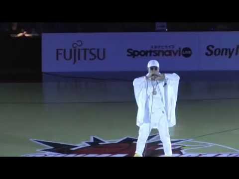 B2　群馬クレインサンダーズｖｓ福島ファイヤーボンズ　AK-69 ハーフタイムショー　　　　2016 10/7　Bリーグ