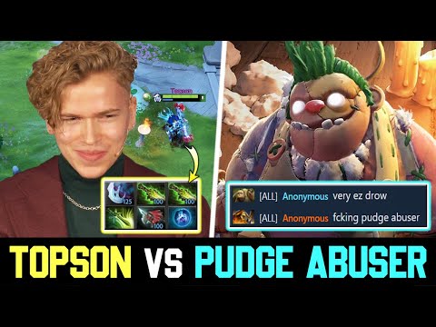 Topson 200 IQ TWO ETHEREAL BLADE "DROW RANGER" vs PUDGE ABUSER w PERSONA DOTA 2