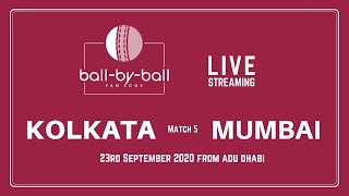 Live Cricket Scorecard - KKR vs MI | IPL 2020 - 5th Match | KOLKATA vs MUMBAI