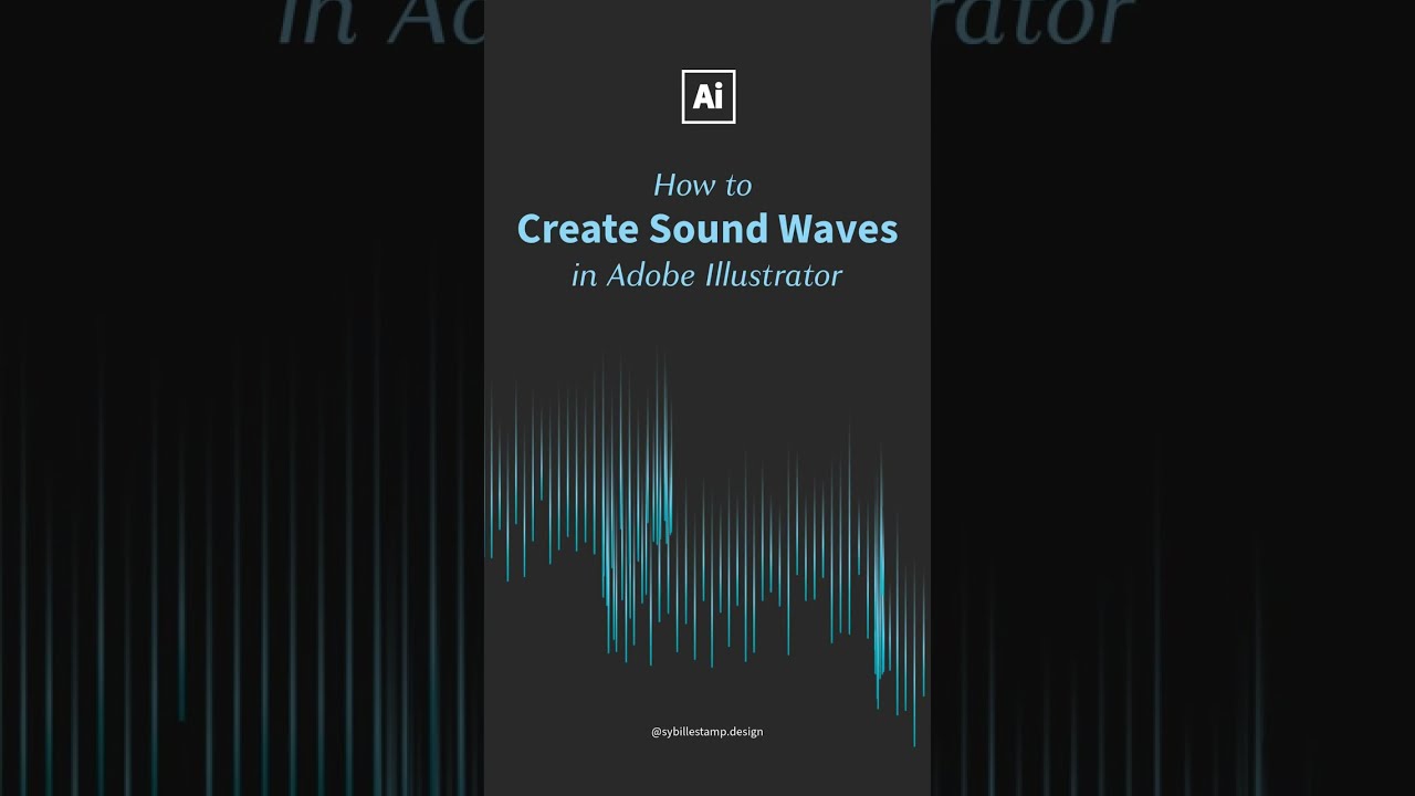Sound Waves | Adobe Illustrator Tutorial #adobeillustratortutorial