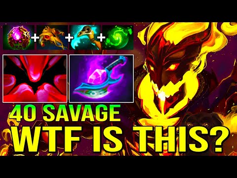 CRAZY 40 KILLS WITH THIS BUILD [Shadow Fiend ] UNBELIEVABLE PLAYER