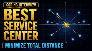 YouTube video 'Leetcode 1515  Best Position for a Service Centre'