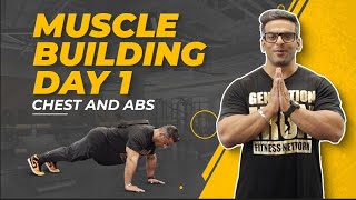 Muscle Building Workout DAY 1  Chest workout &