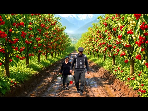 From the Mountains to the Table: An Elderly Couple's Struggle in the Cherry Orchard