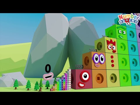 Numberblocks Mathlink Step Squad 0 to 10 vs 1000 to 20,000 BIGGEST Standing Tall Numbers Pattern