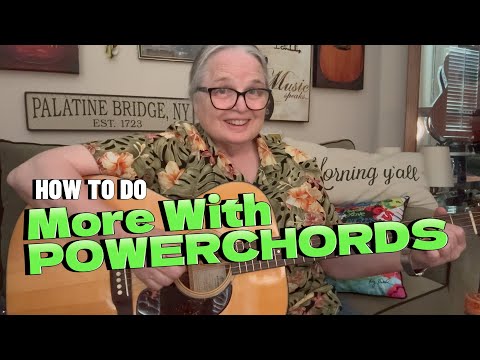 Easy Fill-ins Using POWER-CHORDS ** Playing MARTIN M-21 Guitar ** Bonus Picks & Gadget    #guitar