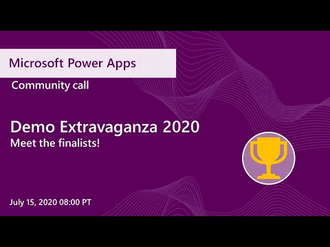 Microsoft Power Apps community call July 2020