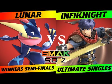 SMAK-SD2 Winners Semi-Finals - Lunar (Greninja) vs. Infiknight (Ike) - SSBU