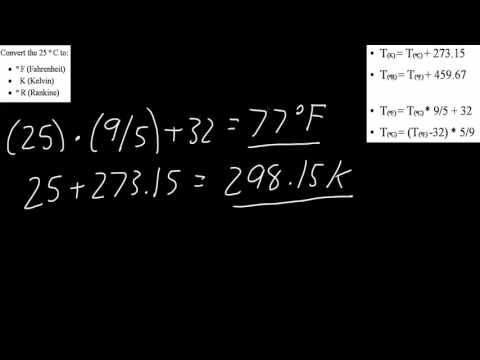 Example Convert Celsius to Fahrenheit, Kelvin, Rankine