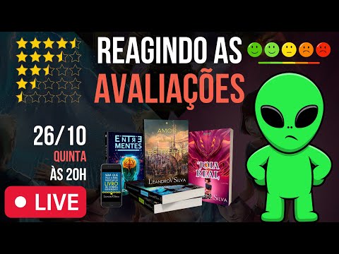 Live com LeandroVSilva. Reagindo as AVALIAES dos meus LIVROS