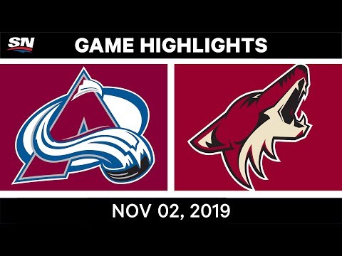 NHL Highlights | Avalanche vs Coyotes – Nov. 2, 2019