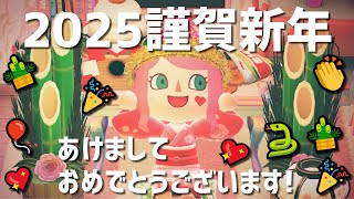 【謹賀新年】あけましておめでとうございます！🎍2025年🎍ご挨拶をさせていただきます【あつまれどうぶつの森】