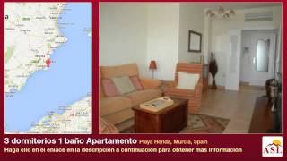 preview picture of video '3 dormitorios 1 baño Apartamento se Vende en Playa Honda, Murcia, Spain'