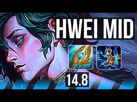 HWEI vs AKALI (MID) | 6 solo kills, 9/3/7, 500+ games, Dominating | EUW Master | 14.8