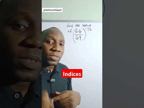 Fractional Law of Indices #indices #lawsofindices #exponent #fraction #gpadlearnmaths