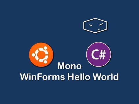 Mono C WinForms HELLO WORLD
