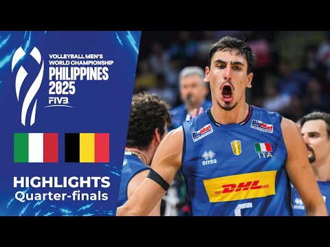 🇮🇹 ITALIA vs 🇧🇪 BELGIO | Momenti salienti | Campionato mondiale di pallavolo maschile 2025 🏐🔥 [HD]