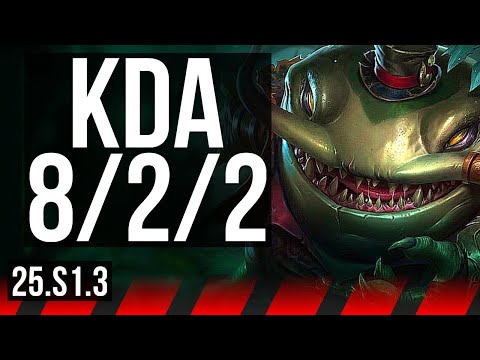 TAHM KENCH vs IRELIA (TOP) | Legendary, 8/2/2 | KR Challenger | 25.S1.3