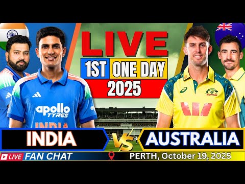 🔴 LIVE: India vs Australia 1st ODI | IND vs AUS Live Match Today | Live Cricket score & Commentary
