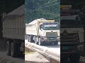 Chinese truck crossing flat bridge #automobile #constructionvehicle #trucks