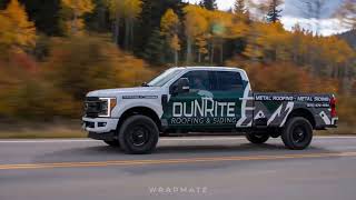 Dunrite Roofing & Siding vehicle wrap
