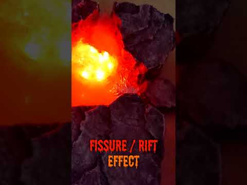 EASY GLOWING Lava / Fissure / Rift EFFECT - Tabletop Gaming, Miniature Wargaming