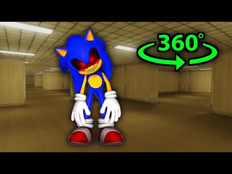 360° Sonic chases you in BACKROOMS #2 | VR 4K Experience
