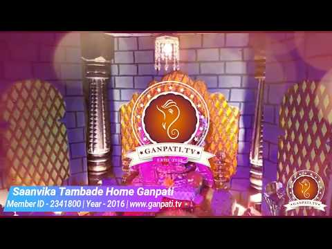 Saanvika Tambade Home Ganpati Decoration Video