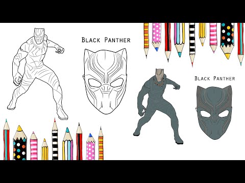 Black Panther Coloring Pages/Black Panther Viewing the City/Mendum - Beyond