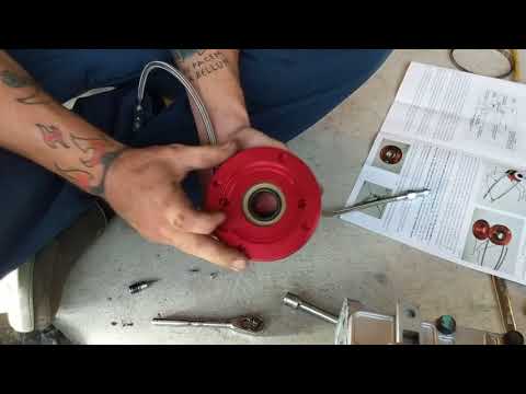 Install Mcloed 1364 bolt on clutch throwout bearing on tremec tko 600 transmission.