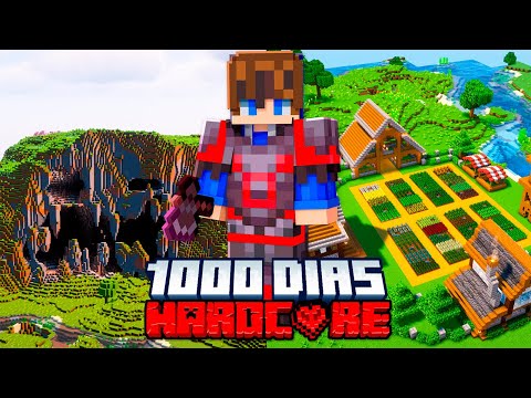SOBREVIVI 1000 DIAS NO MINECRAFT HARDCORE